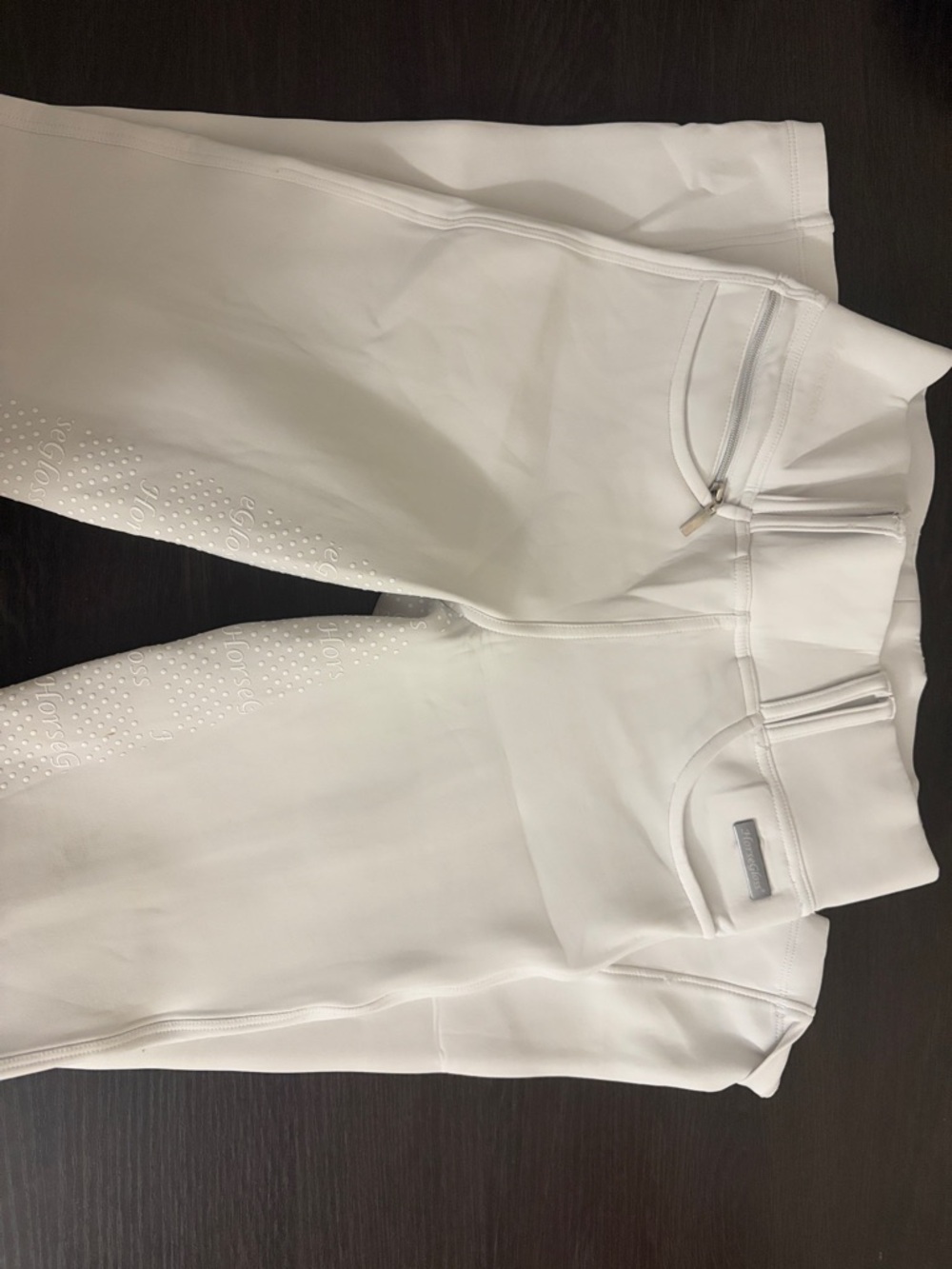 Women’s White Equestrian Grip Breeches